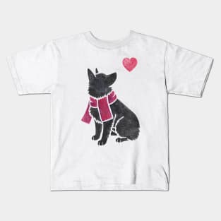 Watercolour Schipperke Kids T-Shirt